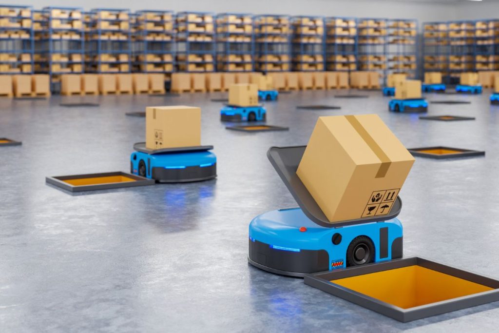Machine de livraison colis Amazon