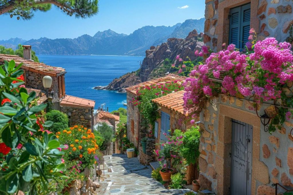 Ce village corse, suspendu entre mer et montagne, est une merveille de l'île de Beauté