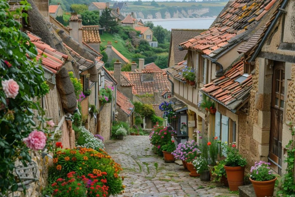 Située en bord de mer au cœur de la Normandie, cette petite commune a été élue parmi les plus beaux villages de France