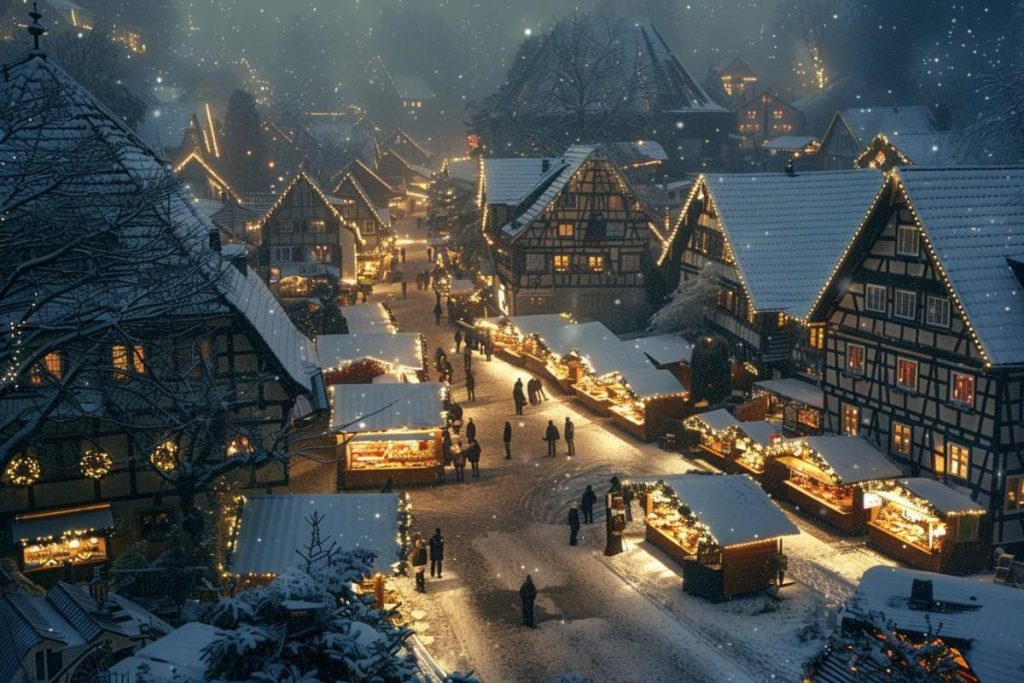 Plus authentique que Colmar ou Strasbourg, ce village alsacien propose un marché de Noël traditionnel à couper le souffle