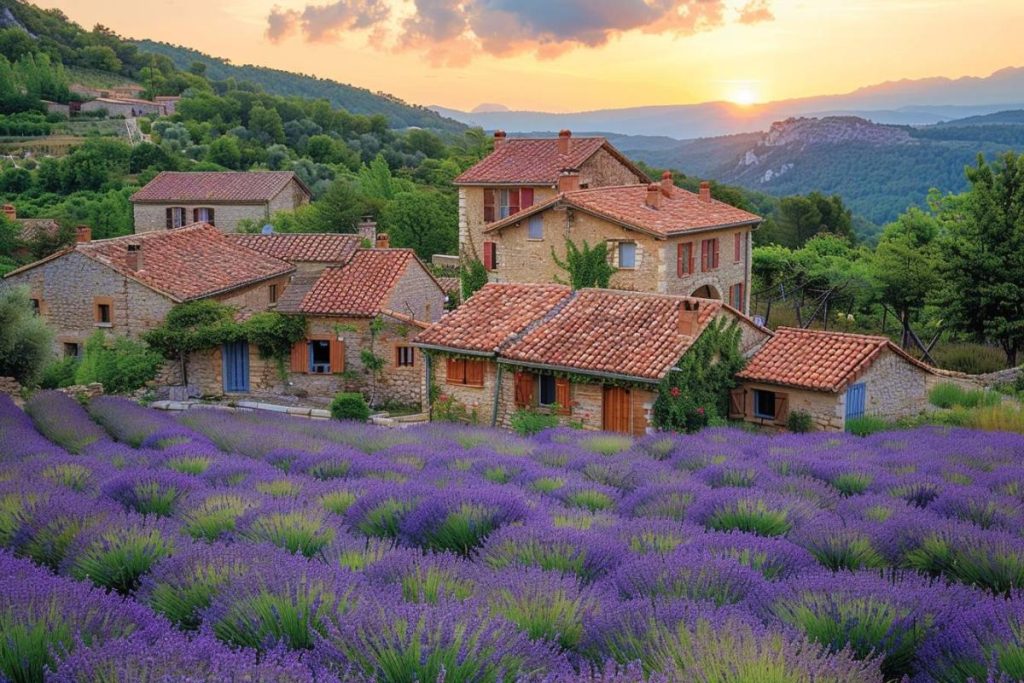 Ce village provençal, baigné de soleil et entouré de champs de lavande, est un lieu enchanteur à visiter au moins une fois