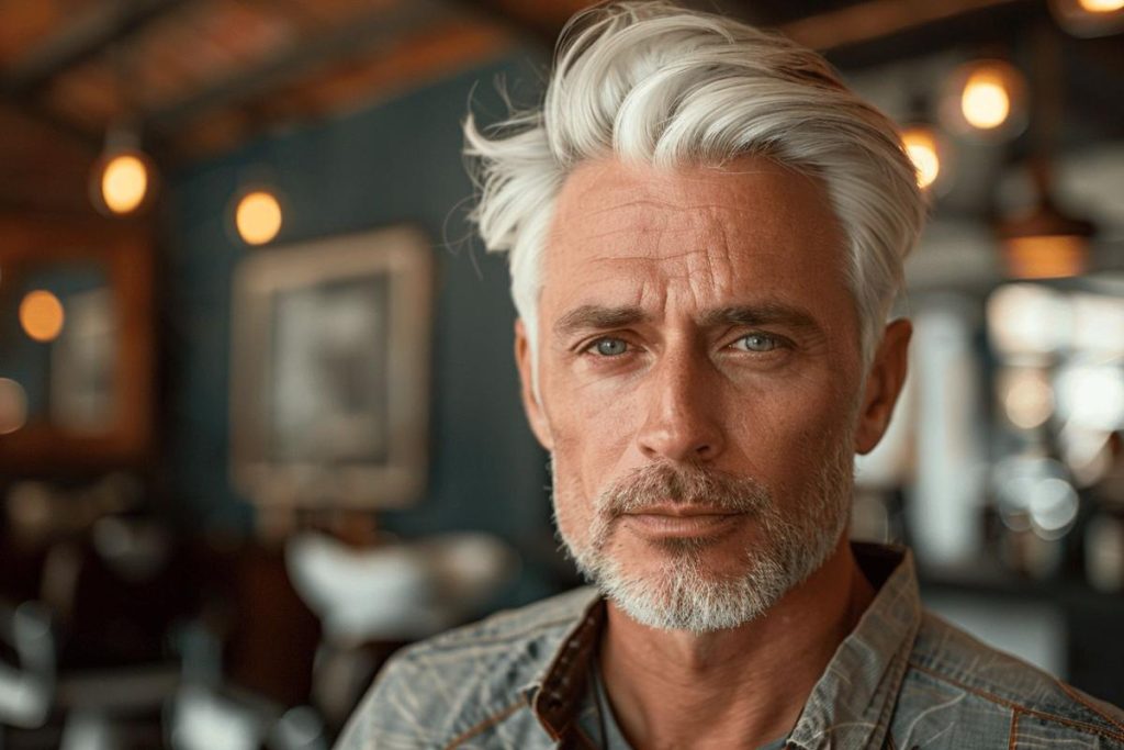 Cheveux blancs précoces chez l'homme : causes, solutions et astuces pour les camoufler
