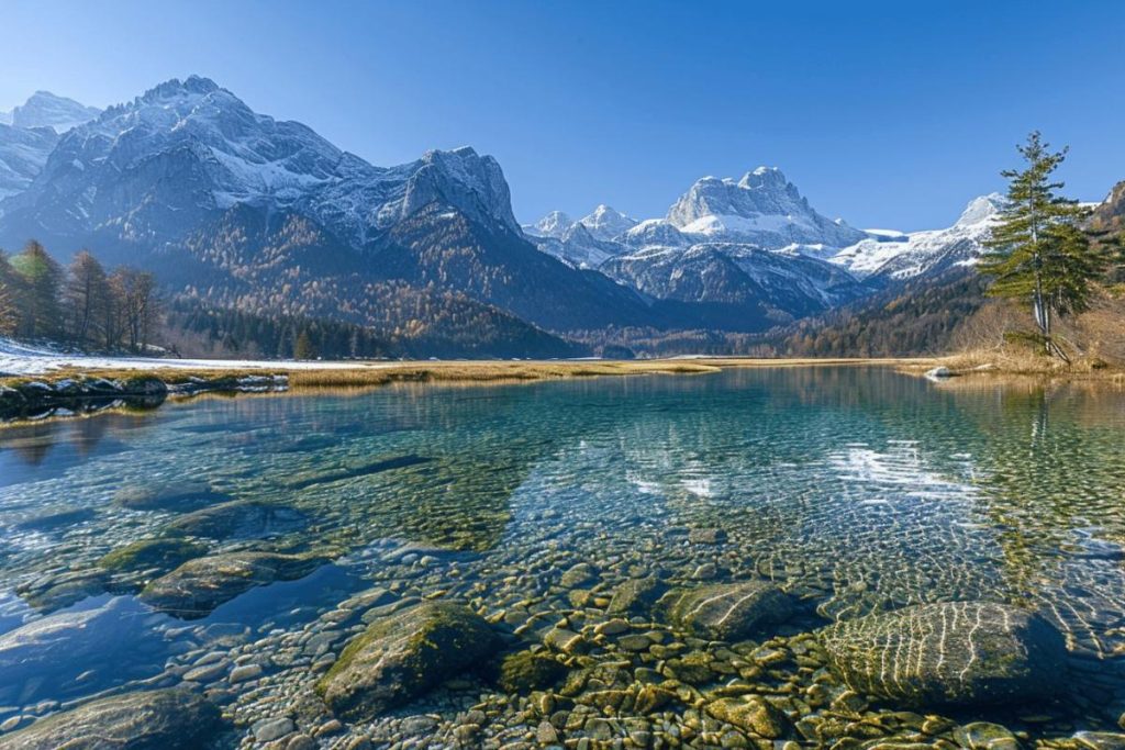 Ce lac glaciaire des Alpes, niché au cœur d’un cadre préservé, est un bijou naturel à explorer absolument.