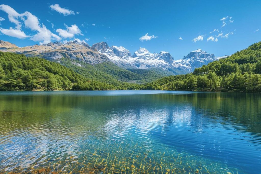 Un lac alpin, moins connu que le lac d'Annecy, mais l'un des plus beaux et préservés de la région