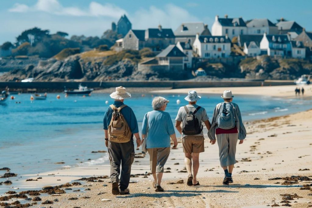 Sur la côte atlantique, une station balnéaire bretonne séduit les jeunes retraités en quête de sérénité