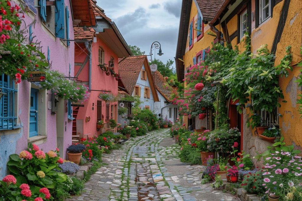 Moins connu que Riquewihr, ce village alsacien séduit par ses ruelles fleuries et ses façades colorées.