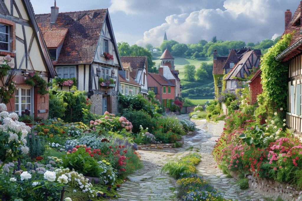 À quelques kilomètres des plages normandes, ce village du Calvados, ignoré par de nombreux touristes, offre pourtant un décor digne d’une carte postale