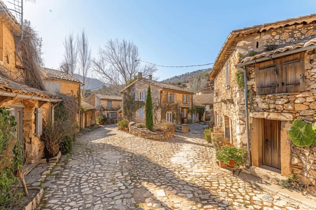 Moins prisé que Gordes, ce village du Luberon séduit par ses ruelles pavées et ses bâtisses en pierre sèche.