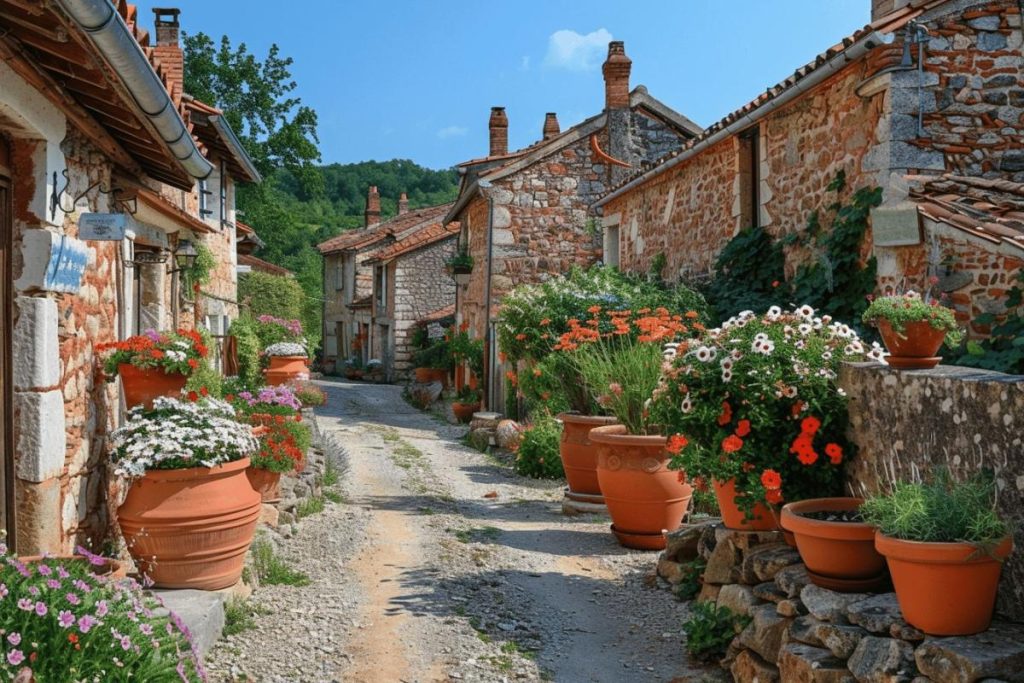 Ce hameau de pierre rouge, joyau de la Corrèze, est l’un des plus beaux villages de France.