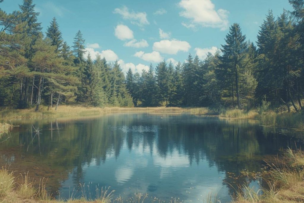 Surnommé le Petit Canada, ce lac proche de Lyon est un havre de paix