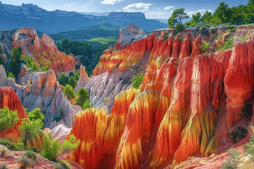 Surnommé le « petit Colorado provençal », ce site étonne par ses couleurs flamboyantes