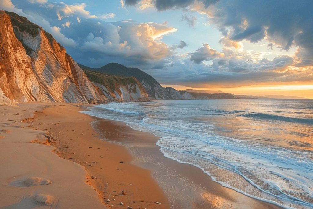 Une plage sauvage du Pays Basque où la nature règne encore en maître