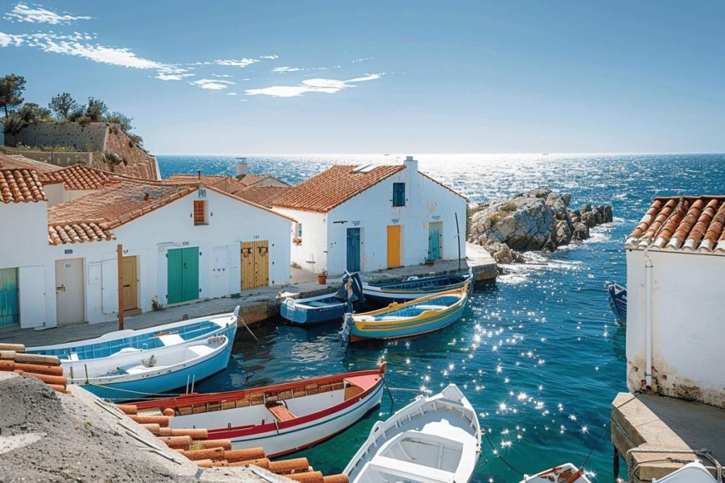 Avec ses cabanons blancs et ses barques colorées, ce port du Languedoc a un charme tout droit venu des Cyclades