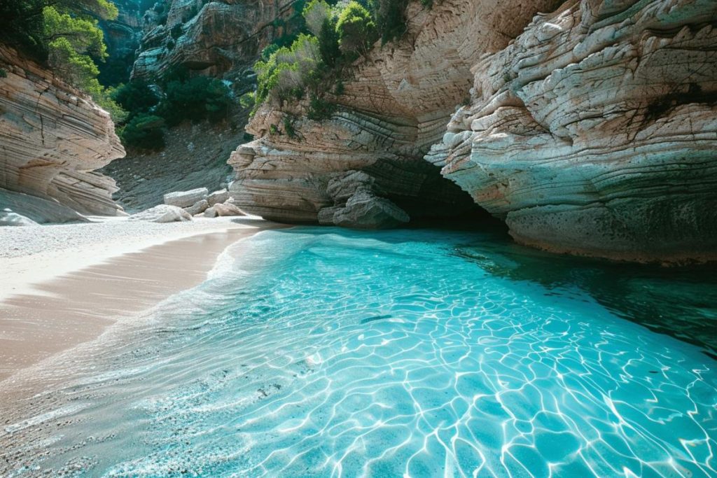 Une plage oubliée de la Corse où le bleu de l’eau défie l’imagination