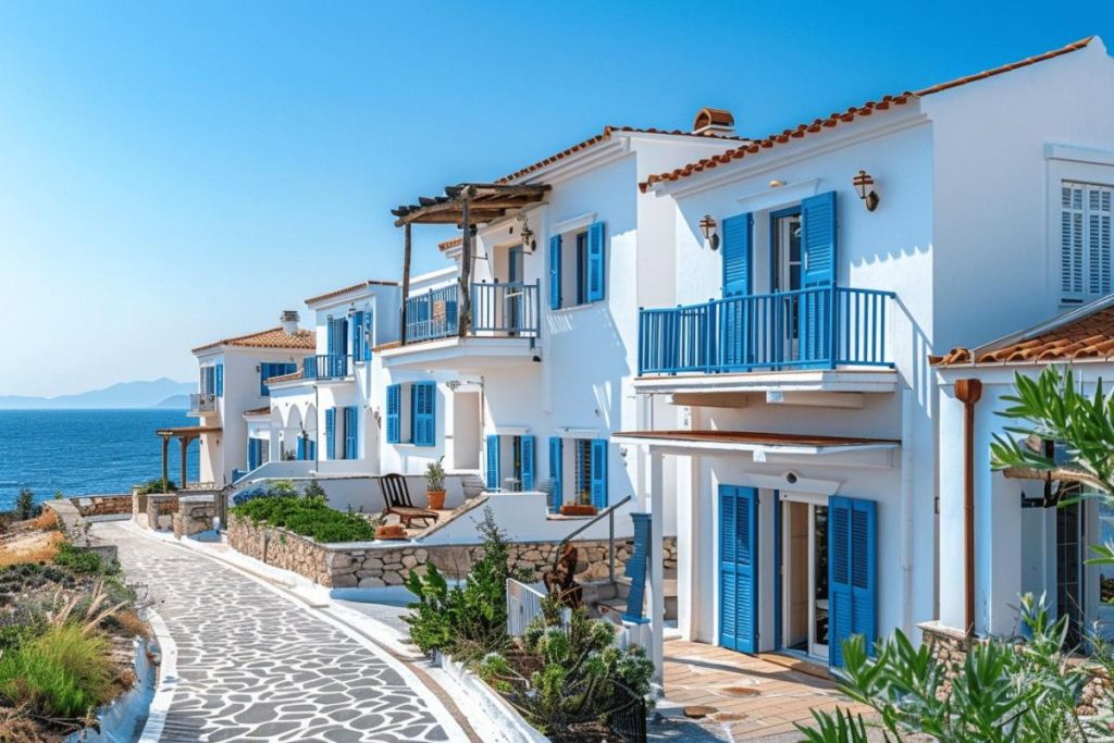 Ce village aux toits blancs et volets bleus est surnommé la “Grèce vendéenne”