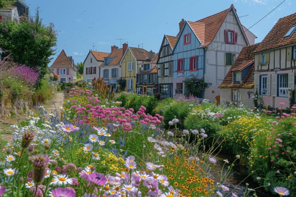 Ce village fleuri de Normandie traversé par le plus petit fleuve de France est un incontournable