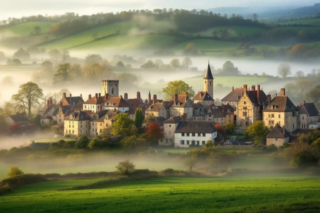 Perdu dans la brume normande, ce village médiéval a tout d’un conte oublié