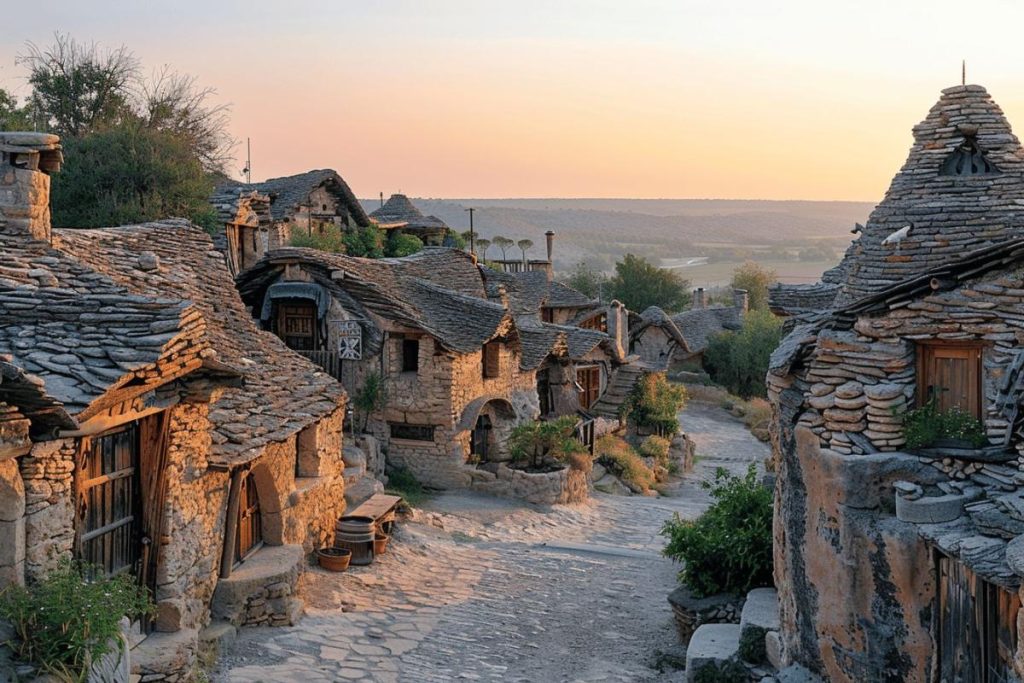 Avec ses maisons troglodytes et son silence, ce village est hors du temps