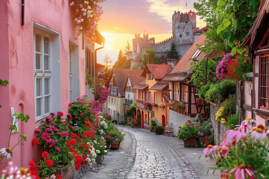 À 2h de Paris, cette ville fleurie avec son château et ses ruelles pavées est un vrai décor de conte