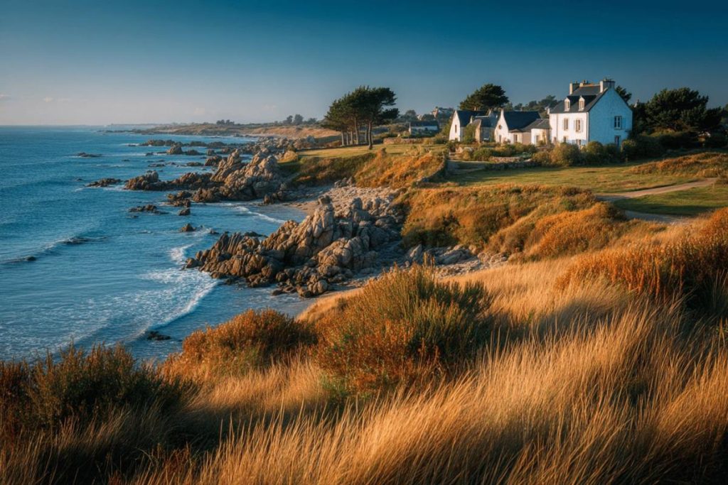Ce village breton, surnommé le “Santorin du Finistère”, impressionne avec ses maisons blanches face à l’océan