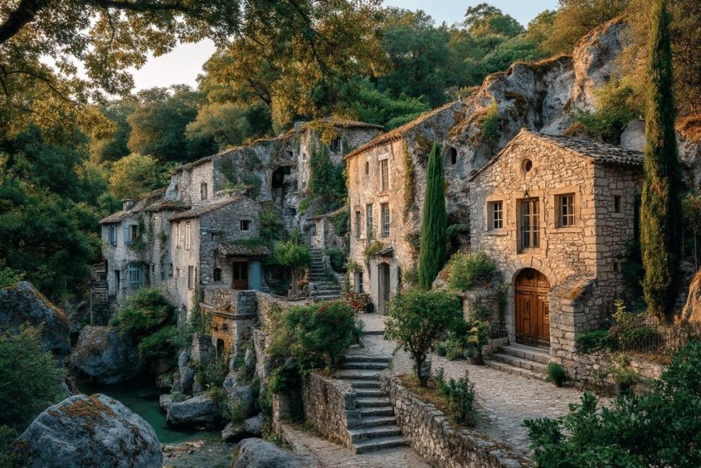 Ce village troglodytique de Touraine semble suspendu entre histoire et légende