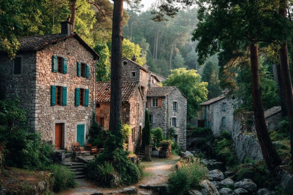 Ce village du Vercors, caché dans la forêt, semble appartenir à un autre temps