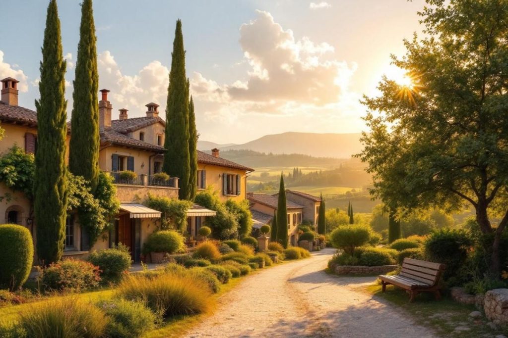 Surnommée "la petite Toscane", cette bastide est l'un des plus beaux villages de France