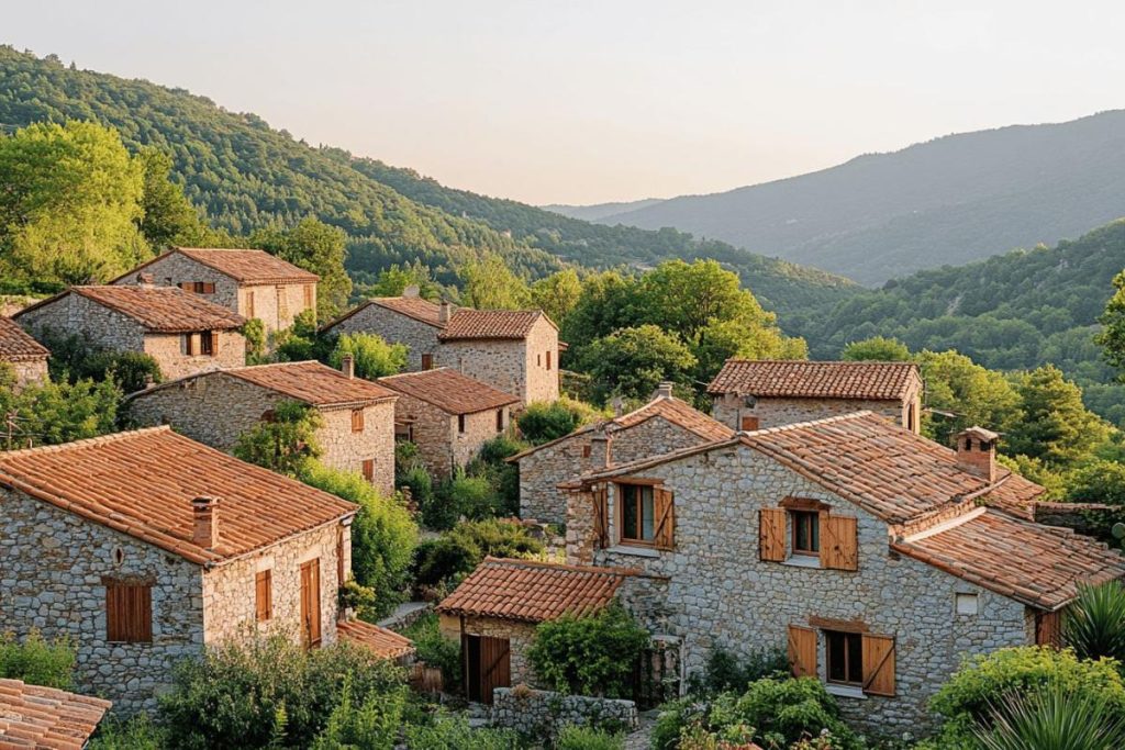 Ce hameau des Cévennes rappelle les villages perchés du sud de l’Espagne