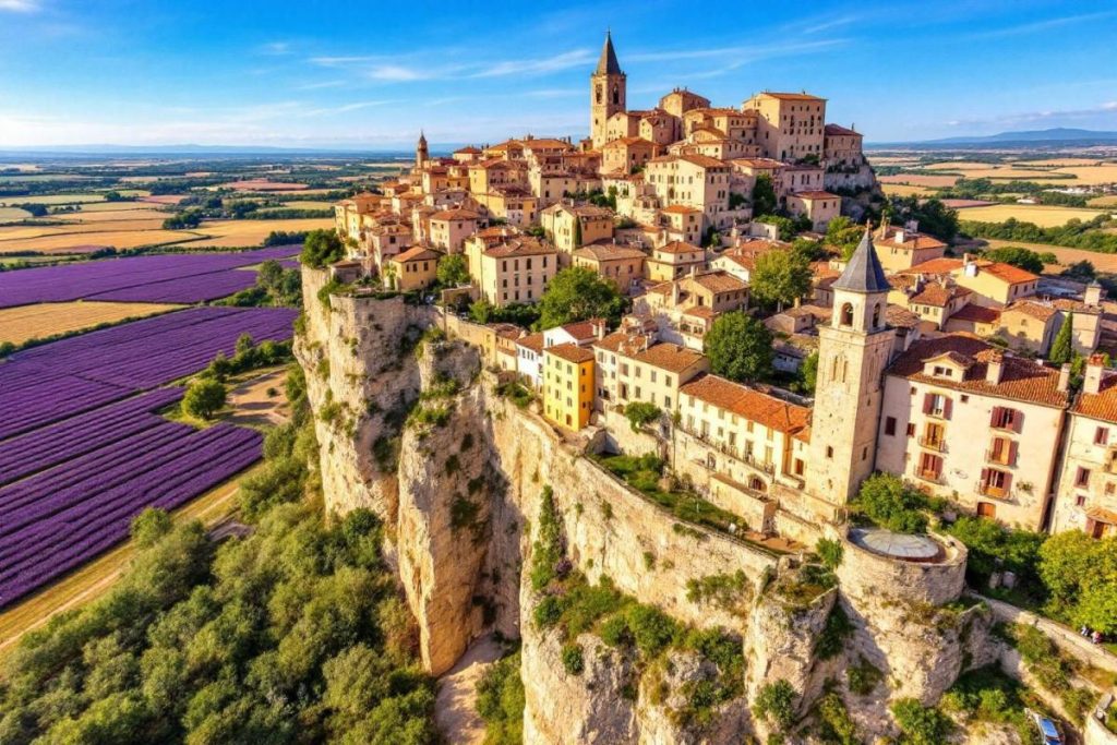 Perché à flanc de falaise, ce village de Provence offre une vue irréelle