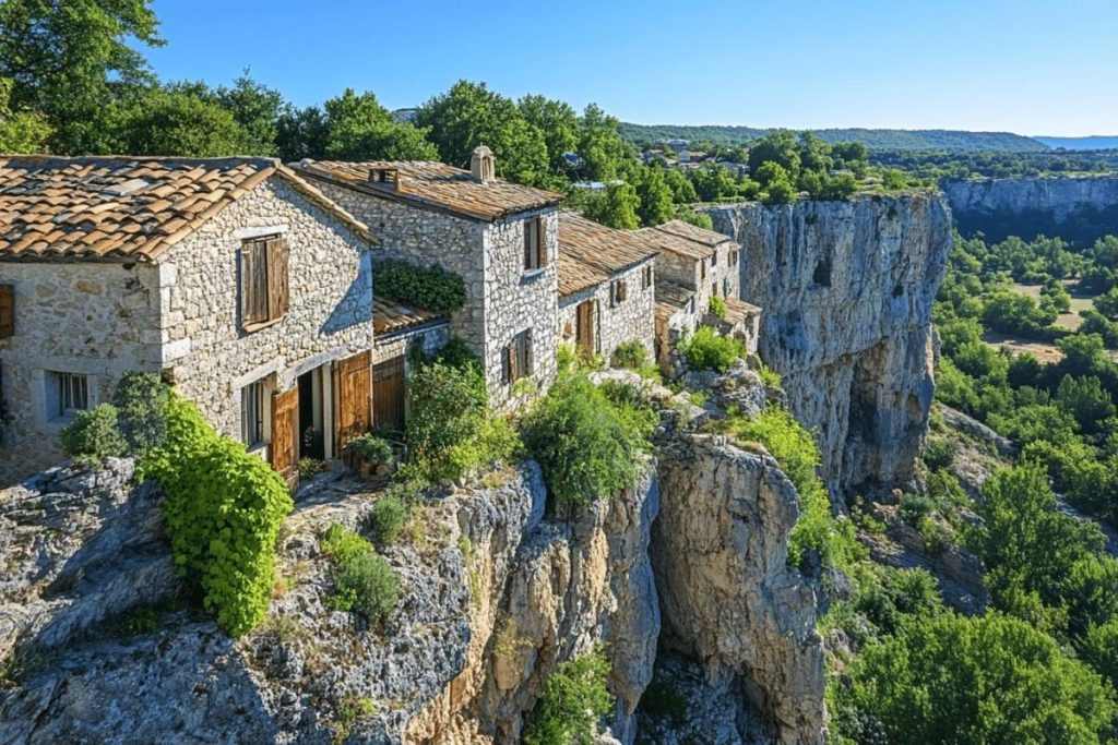 Ce village ardéchois, perdu dans la roche, dévoile une vue vertigineuse sur les gorges