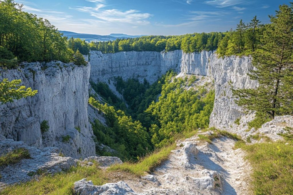 Ce coin secret du Jura surprend avec ses falaises abruptes et ses sentiers panoramiques