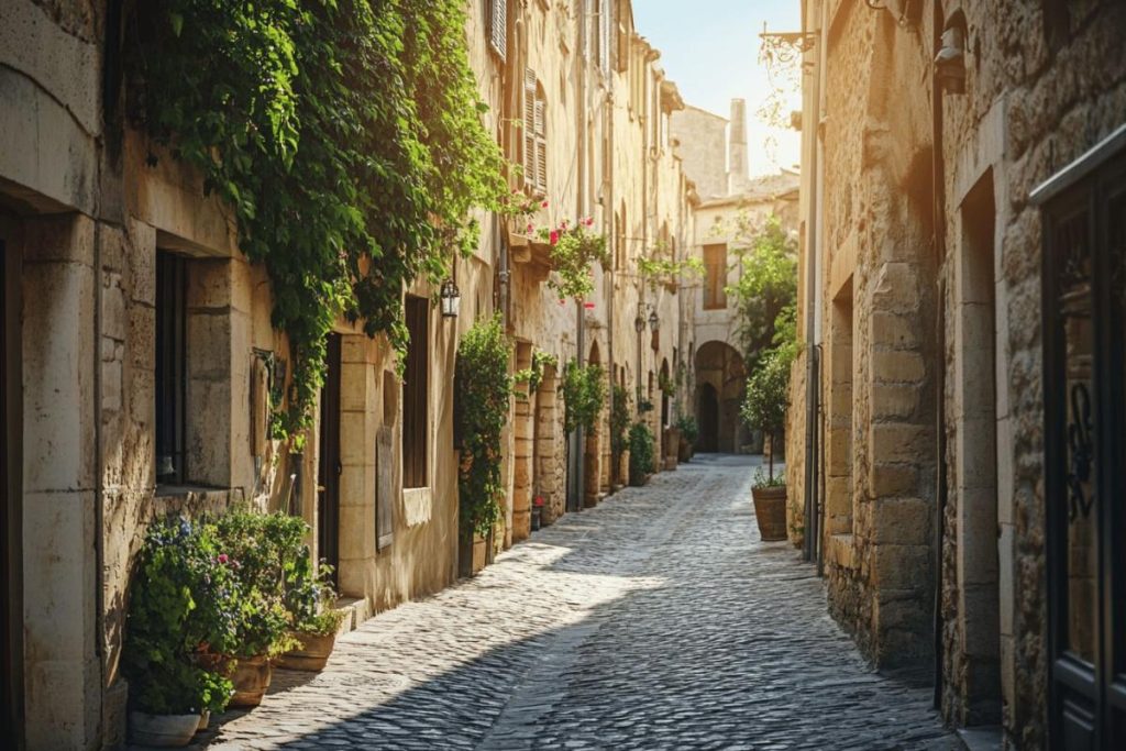 Cette cité médiévale oubliée est comme un mini Avignon avec ses ruelles pavées et ses festivals d’été