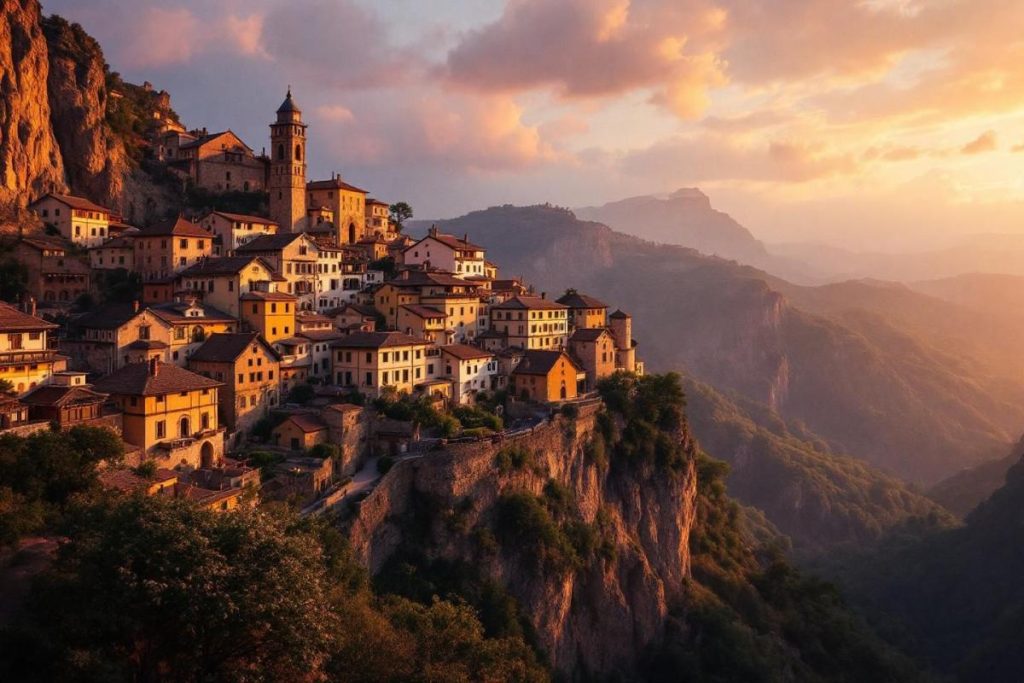 Perché sur une crête, ce village du Lot domine la vallée comme un mirador naturel
