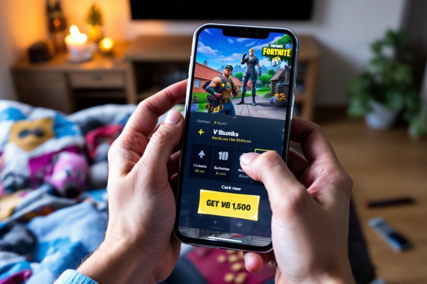 Fortnite mobile sur smartphone