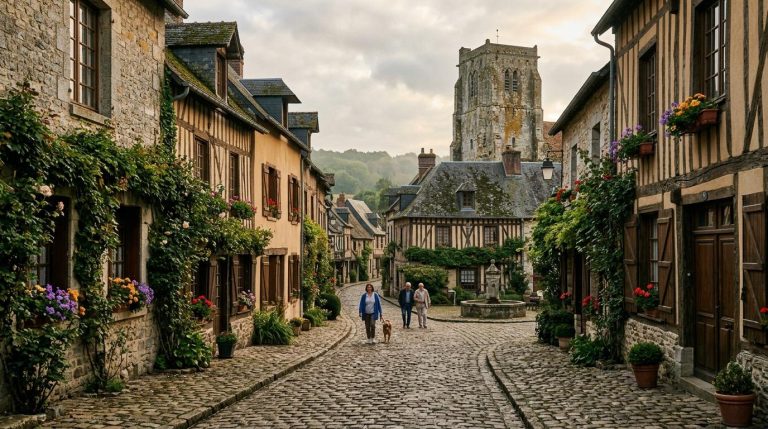 Moins fréquenté que le Mont-Saint-Michel, ce village normand au charme médiéval vaut le détour
