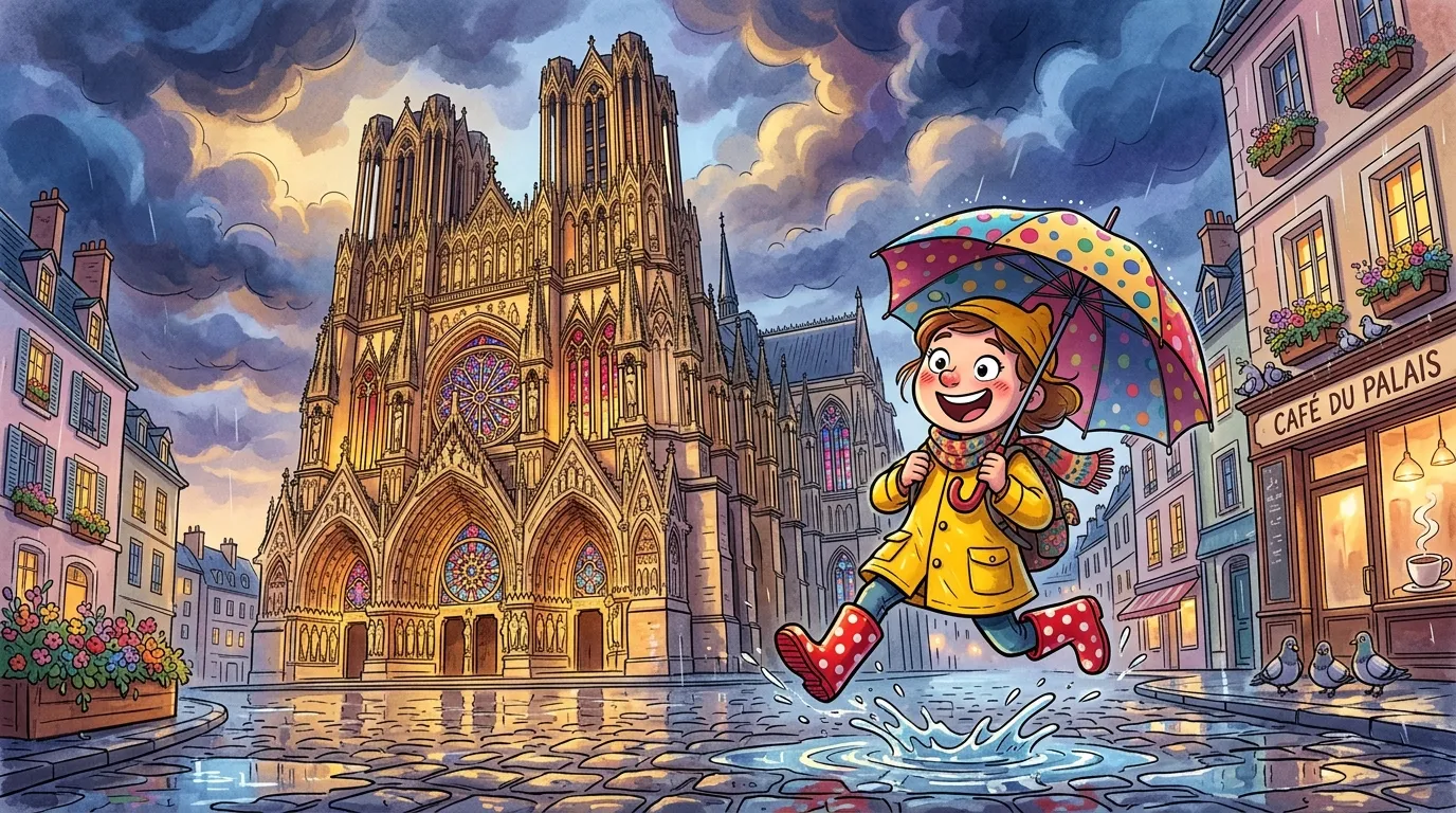 Joie pluvieuse à Reims