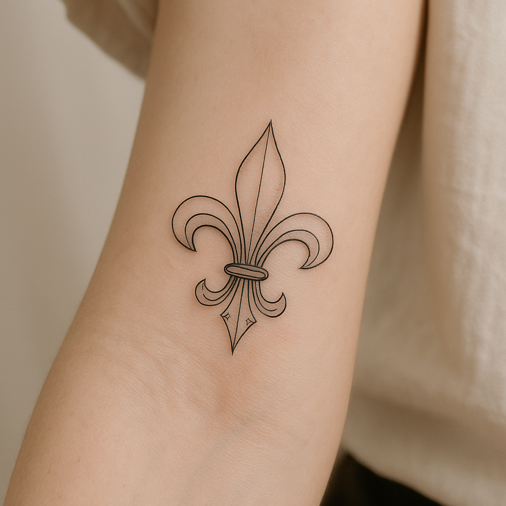 Le tatouage fleur de lys sur l’avant-bras