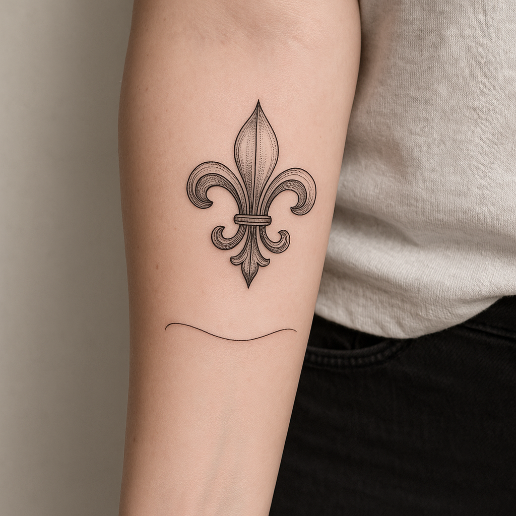 La phrase courte avec fleur de lys