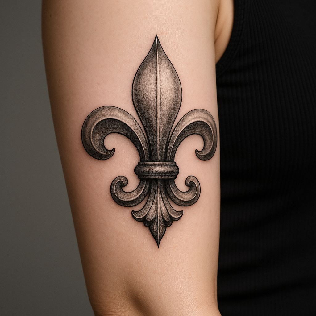 Le tatouage noir et gris