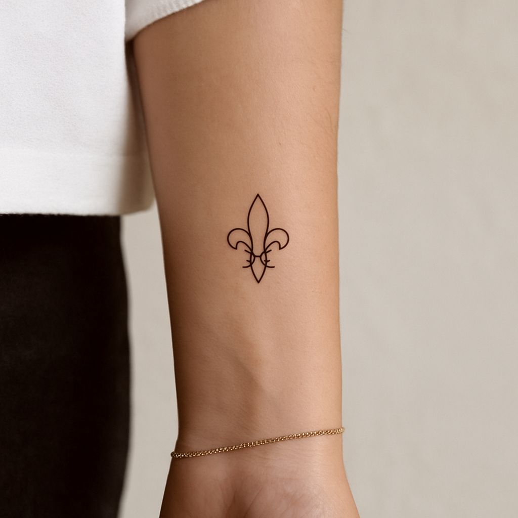 La fleur de lys minimaliste