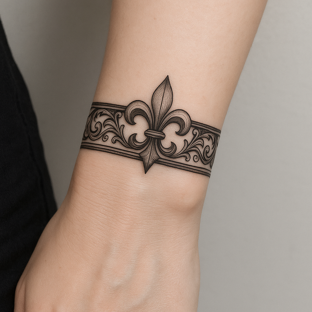 La fleur de lys en bracelet