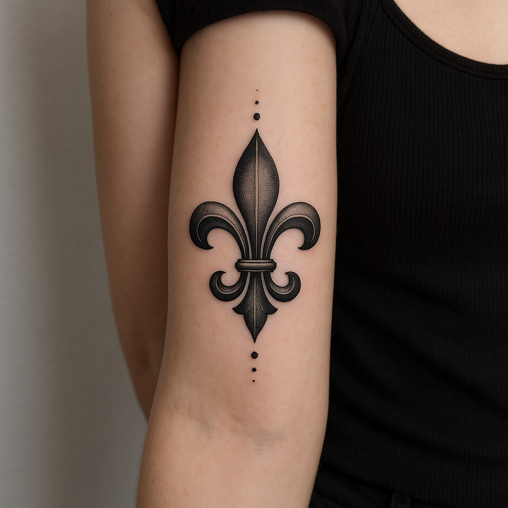 Le motif vertical sur l’avant-bras