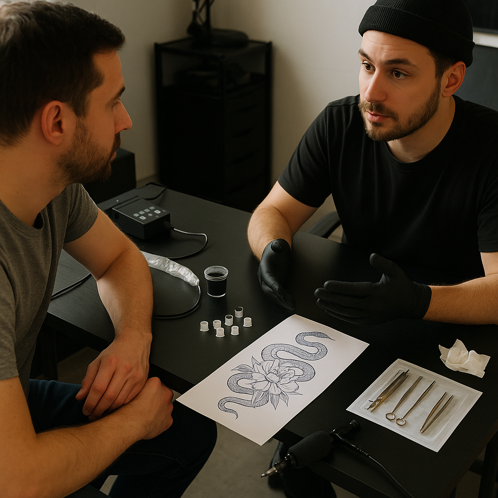 Préparer son rendez-vous chez le tatoueur