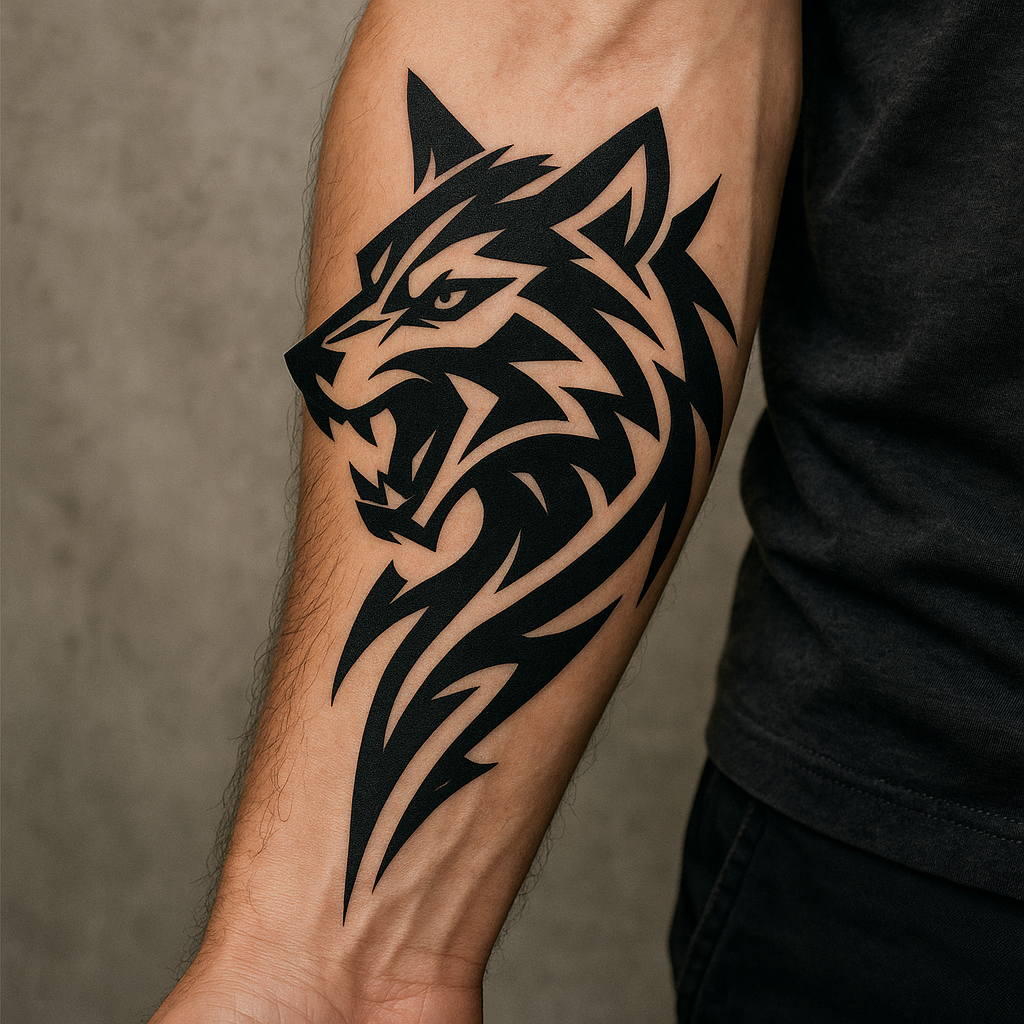 Le tribal avec animal stylisé