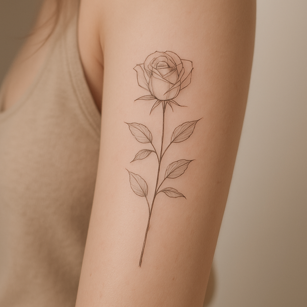 Le tatouage de rose