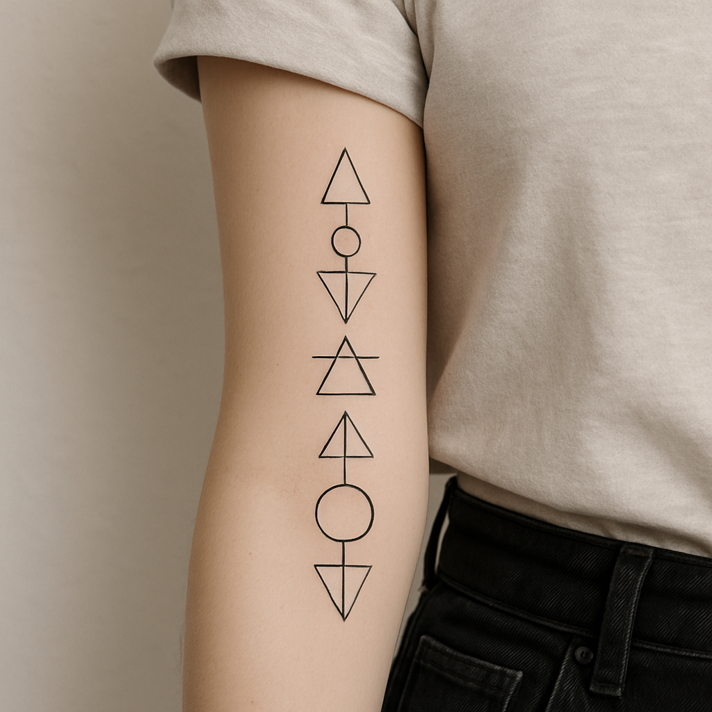 Le tatouage géométrique