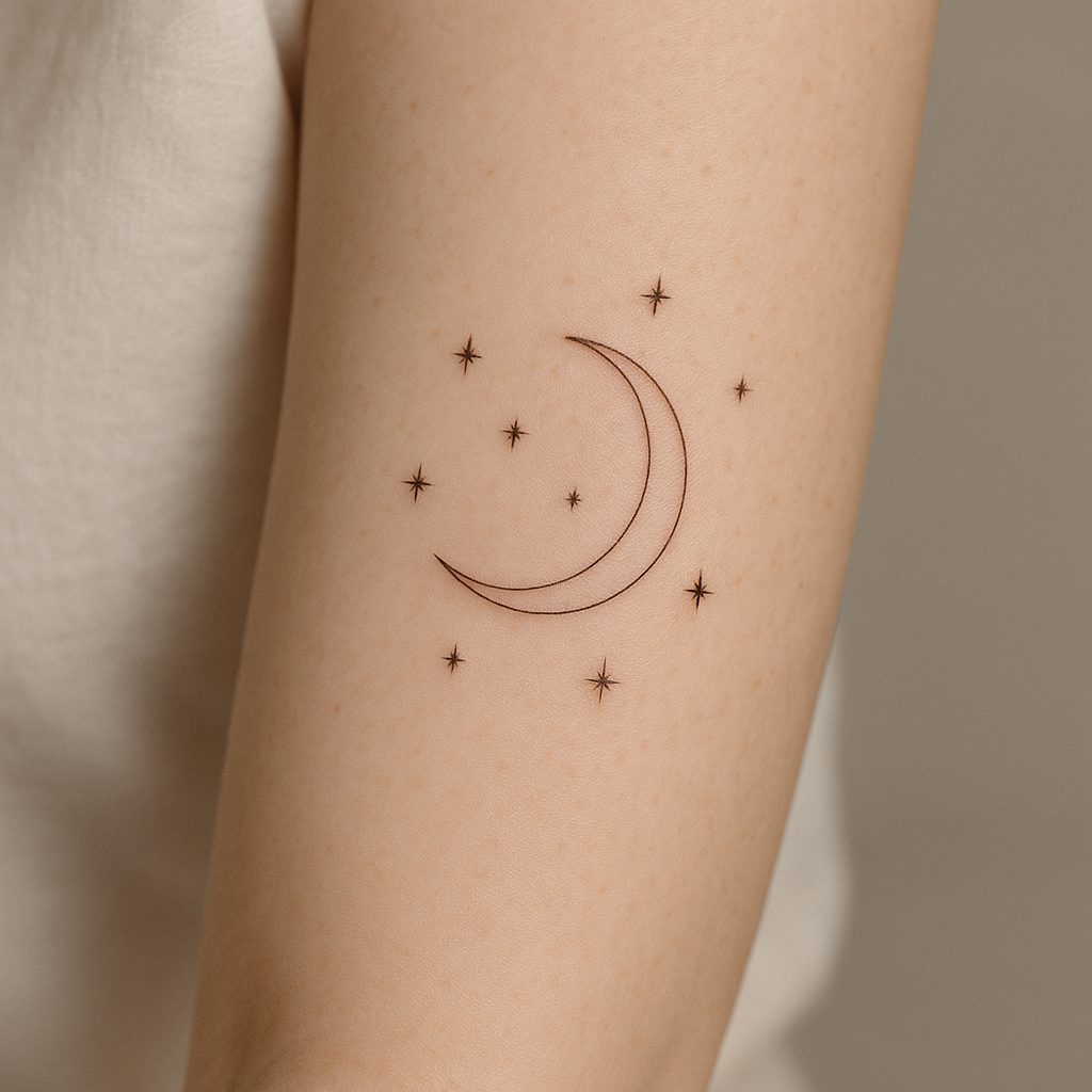 La lune et les astres