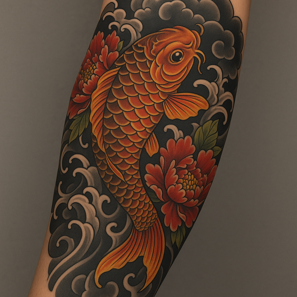 Le tatouage japonais en demi-manchette