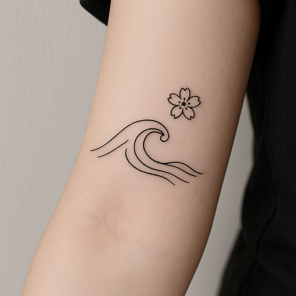 Le tatouage japonais minimaliste