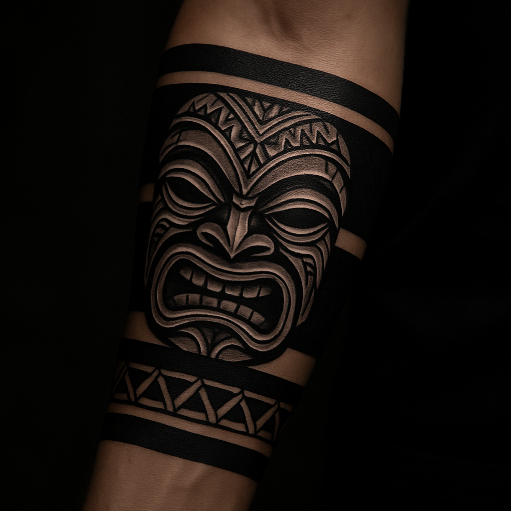 Le tiki sur l’avant-bras